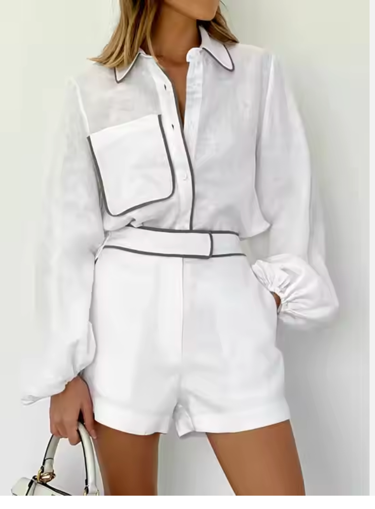 shorts shirt set suit